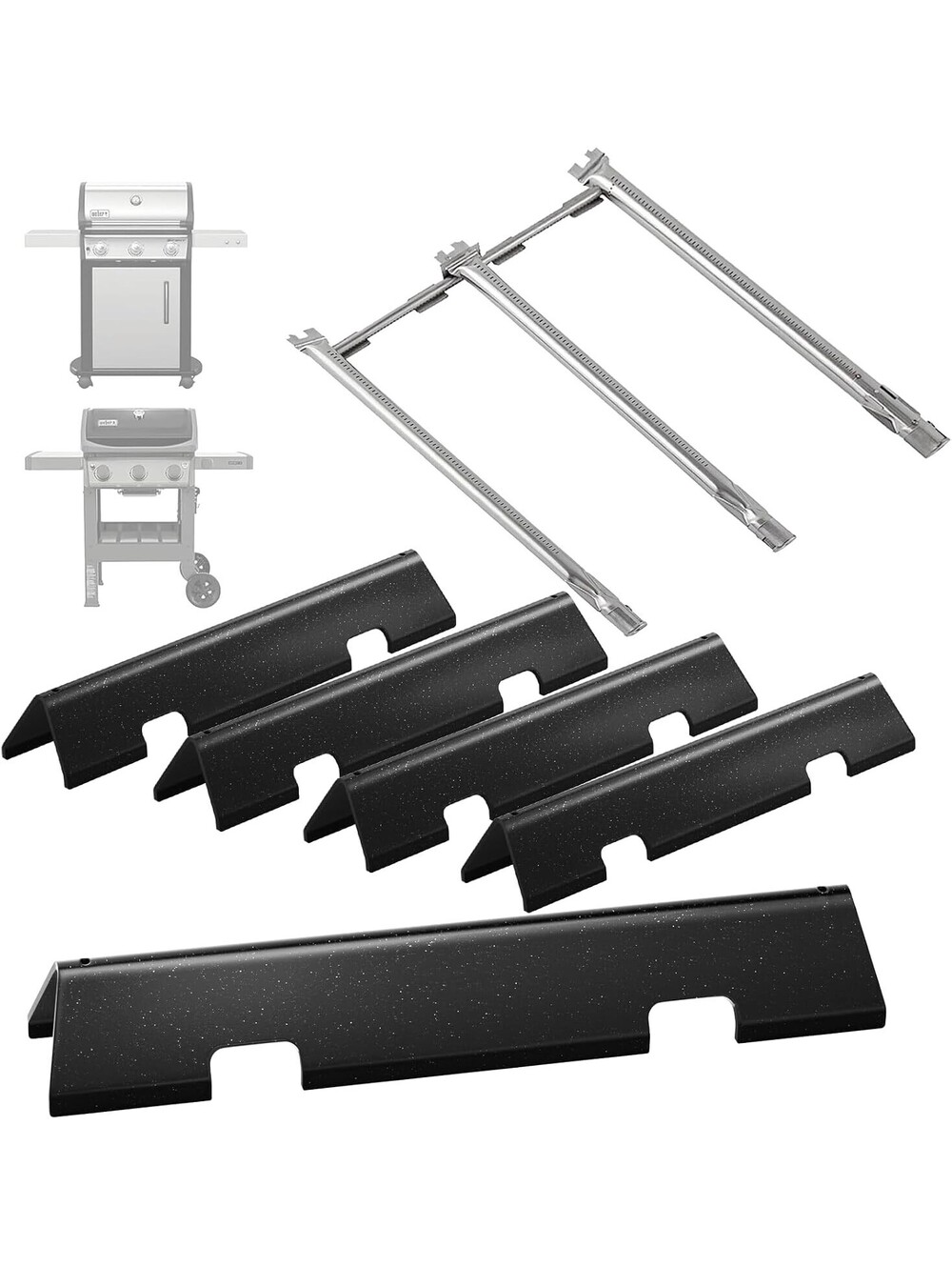 Replacement Grill Parts Weber GS4 Spirit II & 300 Flavorizer Bars & Burner Tubes